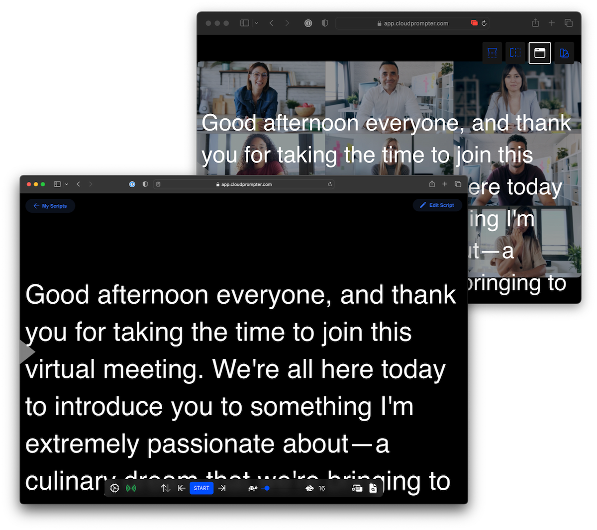 How it Works CloudPrompter The Teleprompter That Works in Your 